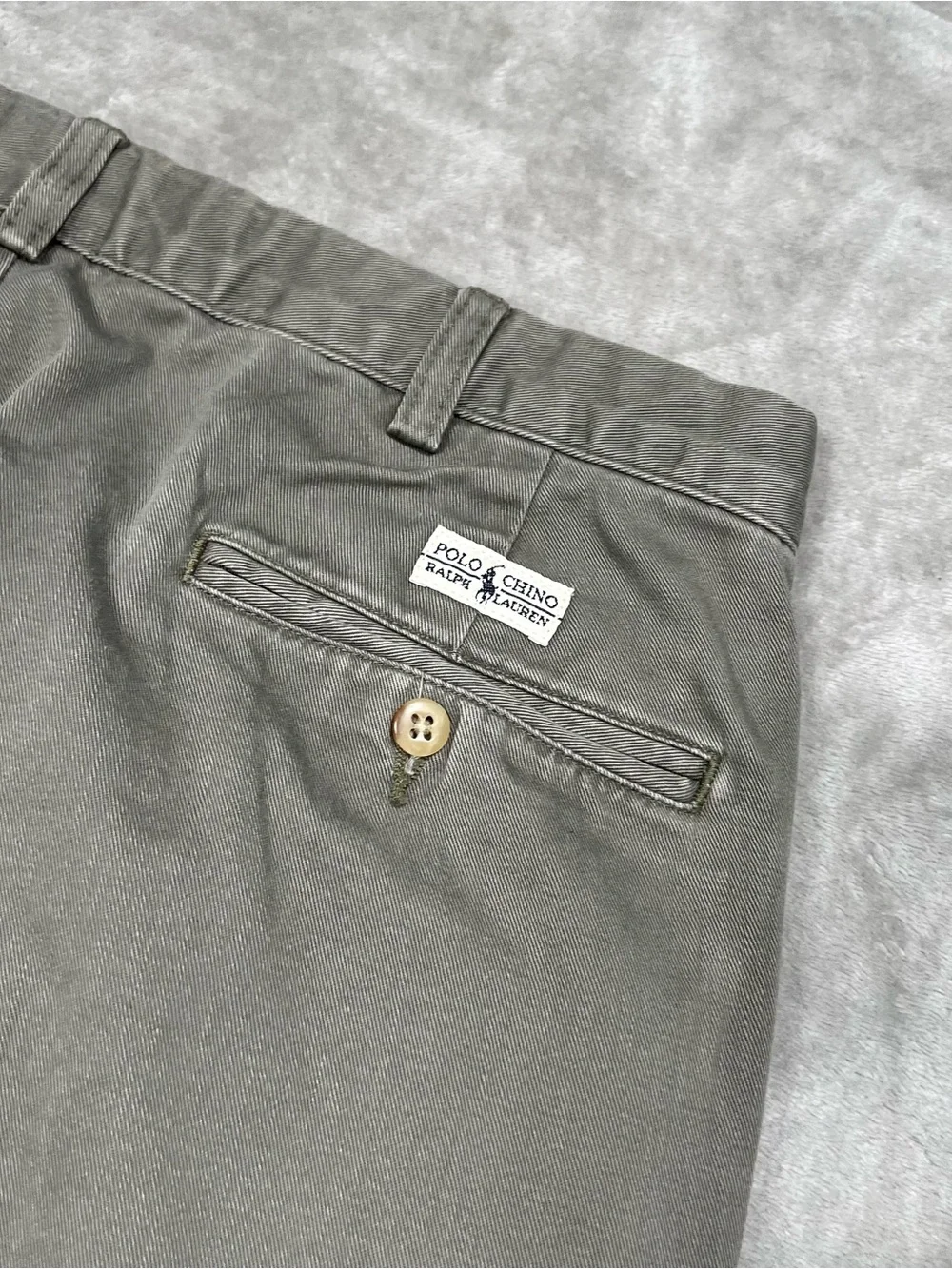 Vintage Polo Ralph Lauren Andrew Pants Mens 34x29 Green Preppy Pleated Baggy Y2K